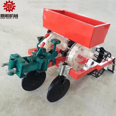 手扶拖拉機牽引花生播種機自動膜上點播花生播種覆膜機工廠價格發