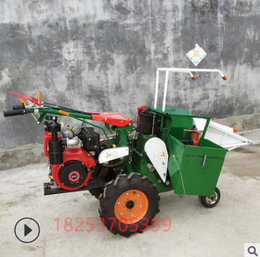 小型家用收獲機 適用手扶拖拉機割臺省力收玉米機 前置收割機圖片