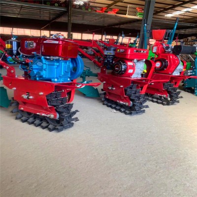 小型履帶式微耕機 多功能耘鋤施肥播種耕地機 好用柴油機