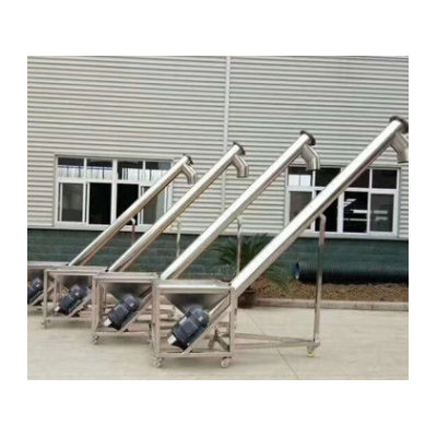 曲阜 傾斜式螺旋輸送機(jī) 車載式絞龍螺旋提升機(jī) 電動(dòng)上料機(jī)