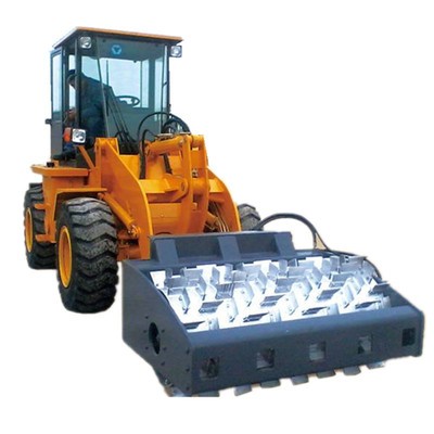 市政環衛車配冬季路面除冰雪設備ws50滑移裝載機配破冰器