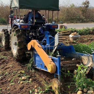 定制地下薯類挖獲機(jī) 地瓜收獲殺秧機(jī) 拖拉機(jī)帶土豆紅薯收獲機(jī)