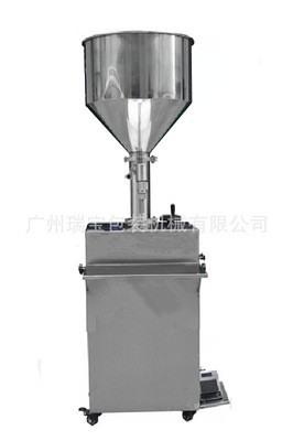 半自動藍莓果醬定量灌裝機 立式氣動活塞式溶劑灌裝設備 廠家直銷