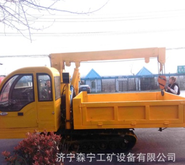 山東生產橡膠履帶載重8噸運輸車 山地四不像自卸式履帶四驅車