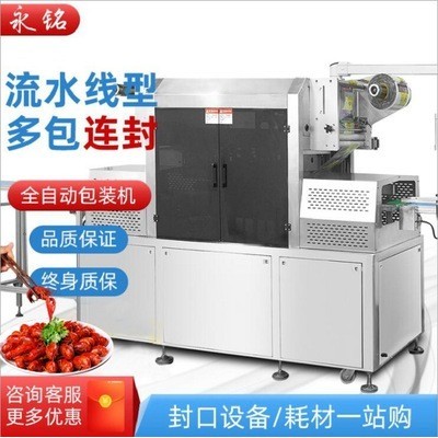 流水線全自動(dòng)真空氣調(diào)包裝機(jī)高配置量個(gè)性化定制可上門安裝