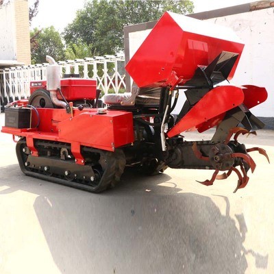 一機多用履帶乘坐式田園管理機 農用大棚果園田園管理機