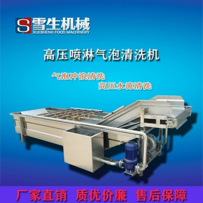 蘑菇香菇大型氣泡清洗機(jī) 定制型號不銹鋼連續(xù)果蔬氣泡清洗機(jī) 熱銷