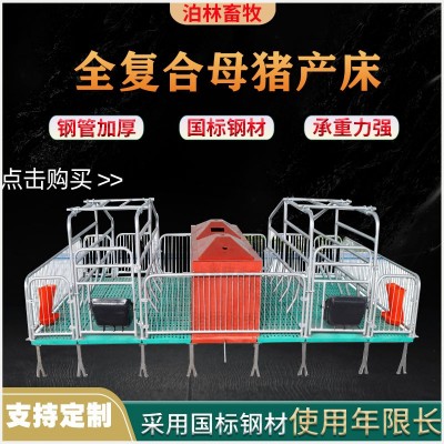 母豬產(chǎn)床分娩床雙體產(chǎn)保兩用豬用落地產(chǎn)床單雙體保育一體養(yǎng)殖設備