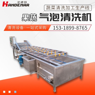 廠家洗菜機全自動水果蔬菜清洗設備 大型商用白菜菠菜氣泡清洗機