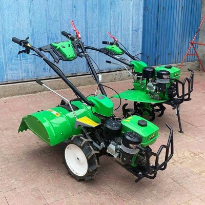 新式小型微耕機柴油農(nóng)用耕地翻土開溝機耕田多功能翻地家用旋耕機