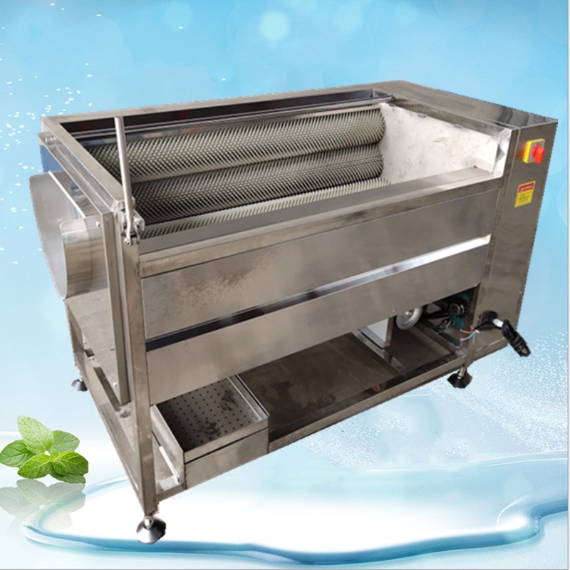 供應土豆去皮機 毛刷式大姜去泥清洗機 全自動紅薯去皮毛刷清洗機