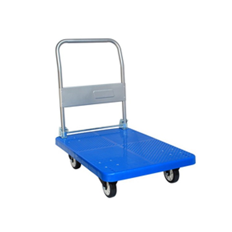 成都批發 物流手推車700*500靜音膠板車 貨物小推車電梯車工具車