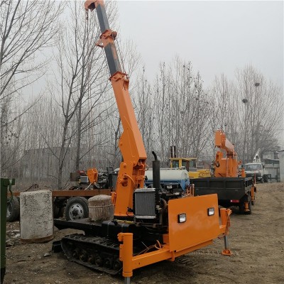 4缸爬爬車吊2噸 履帶移樹吊苗圃用 履帶爬爬機適用復雜地形