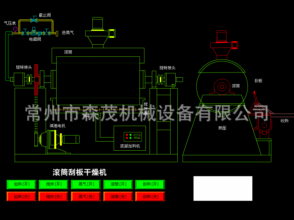 單滾筒刮板干燥機