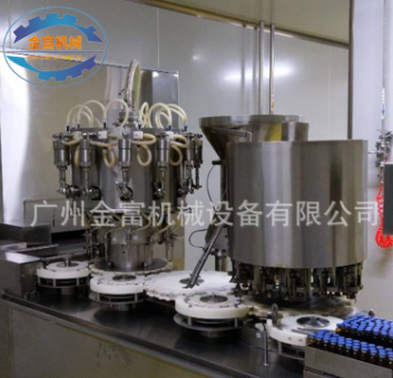 定制保健品口服液高速旋轉灌裝機 膠原蛋白肽飲料自動灌裝軋蓋機