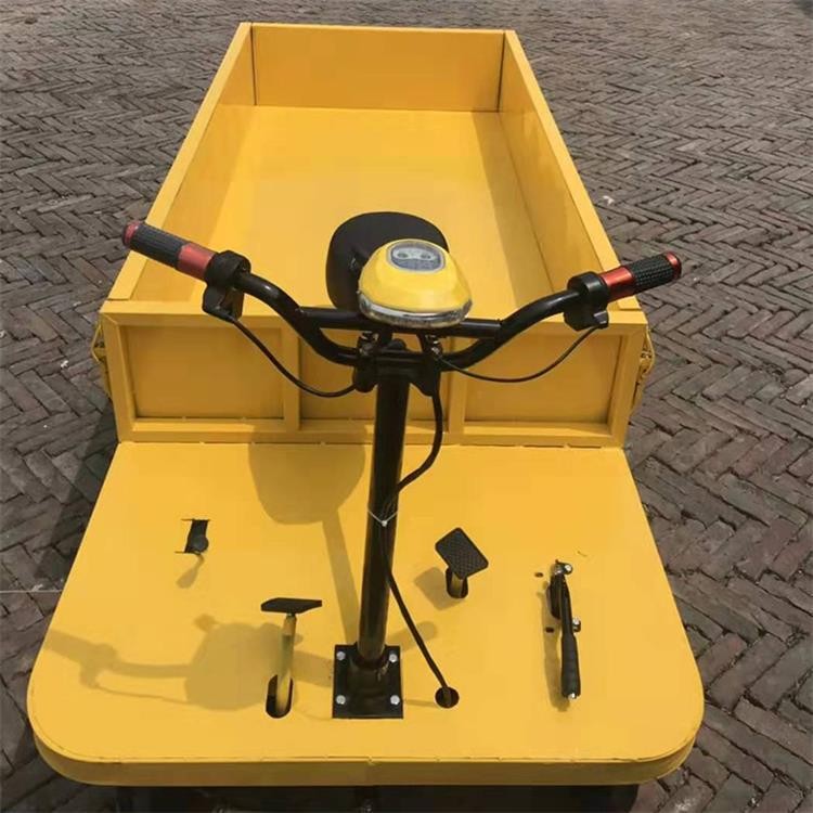 成德 不銹鋼電動手推車 手推萬向輪電動 拉磚用三輪平板車