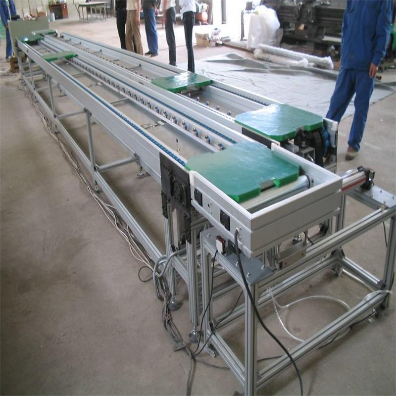 裝配生產線帶工裝板倍速鏈流水線左右循環線托盤鏈式工裝板倍速鏈