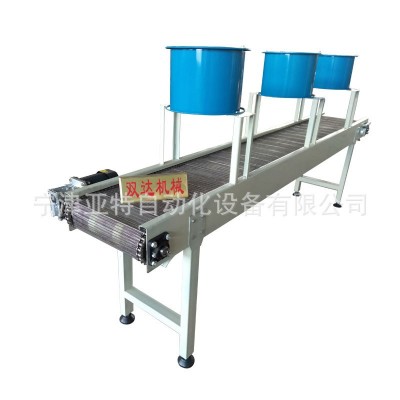 304不銹鋼食品網鏈輸送設備流水線 鍋巴網帶冷卻生產線