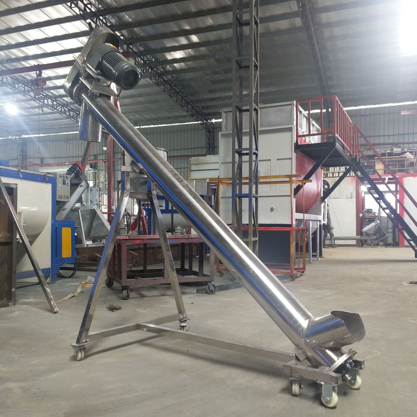定做各長(zhǎng)度159型提升機(jī)輸送機(jī)設(shè)備 豬飼料雞飼料上料 絞龍上料機(jī)