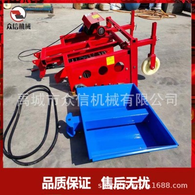 大蒜收獲機小型手扶拖拉機帶新款大蒜 藥材收獲機
