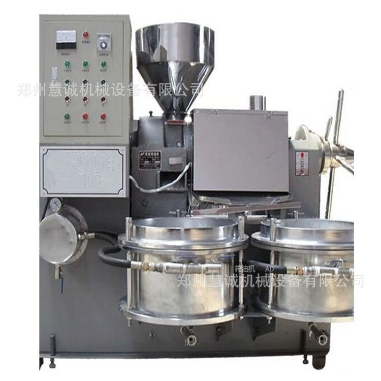 中型油坊螺旋榨油機 100型全自動橡膠籽榨油機 商用柑橘籽榨油機