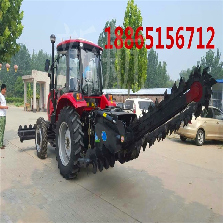 寬40深2米開溝機 鏈式開溝機廠家 雙鏈條開溝機