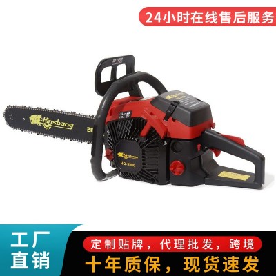 油鋸伐木鋸5800二沖程鏈鋸大功率油鋸批發(fā)伐木機多功能園林汽油鋸