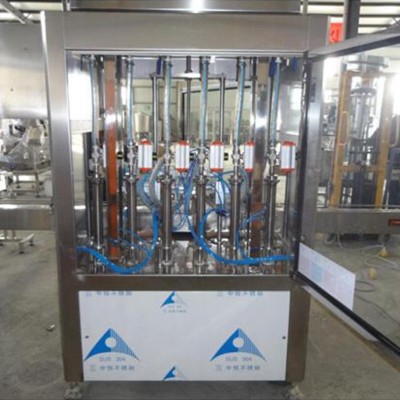 全自動(dòng)大桶食用油灌裝機(jī) 芝麻橄欖油灌裝線設(shè)備 全伺服液體灌裝機(jī)