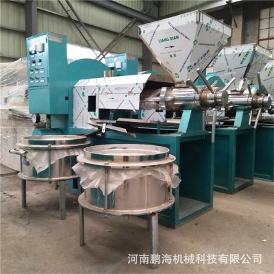 125型全自動榨油機 油坊大型商用多功能榨油機 冷熱兩用油脂設(shè)備