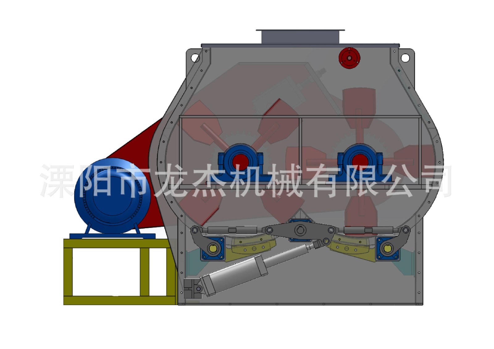 SSHJ0.2碳鋼飼料、預(yù)混料、化學(xué)、醫(yī)藥雙軸槳葉混合機(jī)