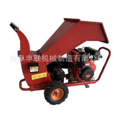 桃枝秸稈粉碎機 臥式樹枝打碎機 手推式省力的果枝碎枝機