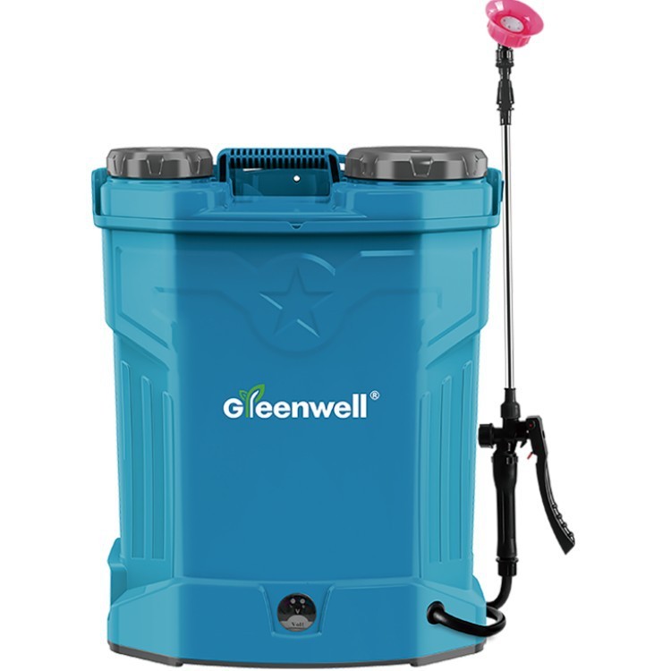 新款16L農用電動噴霧器背負式高壓噴霧器打藥機鉛酸鋰電噴霧器