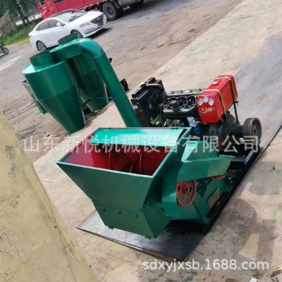 打草粉面子機 防塵沙克龍飼料粉面機 四輪帶動移動式粉草機現貨