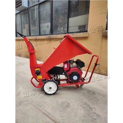 農作物秸稈稻草汽油碎料機 園林樹枝粉碎機 家用樹枝樹杈打碎機