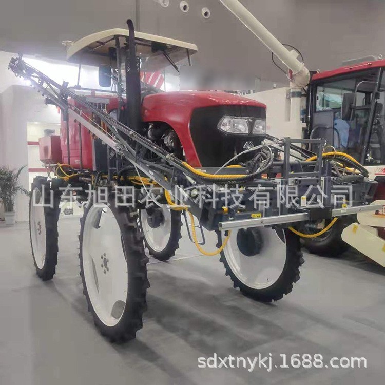 無(wú)人駕駛噴桿噴霧機(jī) 四輪高低架噴霧機(jī) 汽油動(dòng)力寬幅噴桿打藥機(jī)