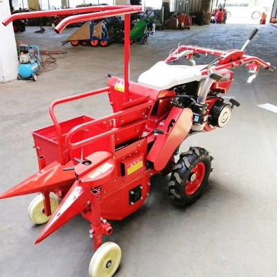 單壟收棒子機(jī) 秸稈粉碎 山區(qū)用小型手扶式單行收玉米機(jī)掰玉米機(jī)