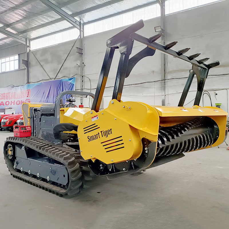 全地形遙控森林防火拓荒機(jī) 履帶堤壩護(hù)坡割草機(jī)夏季除草必備