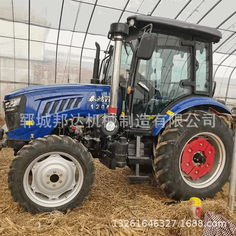 農用收割機小型四輪犁田拖拉機果園秸稈還田機扎草收割四輪拖拉機