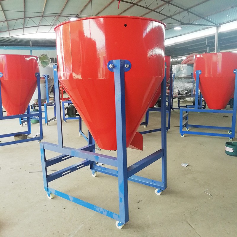 廠家供應立式不銹鋼飼料攪拌機家用種子包衣機220V養殖飼料混合機