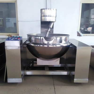 供應燃氣加熱立式煮鍋 湯料熬煮夾層鍋 100L至600L立式蒸汽夾層鍋