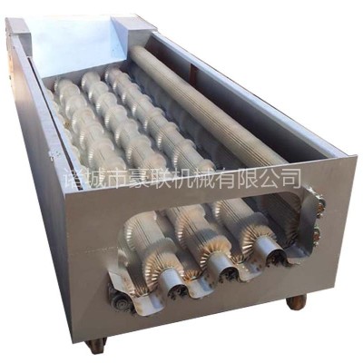 蓮藕生姜芋頭大蘿卜清洗機(jī) 根莖類果蔬清洗去泥毛輥清洗機(jī)