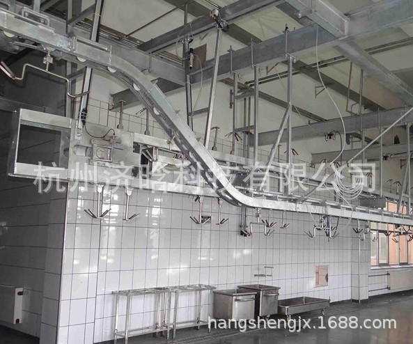 仿進口管軌提升機,羊胴體清洗機,氣動漲緊設備,羊胴體解剖輸送機