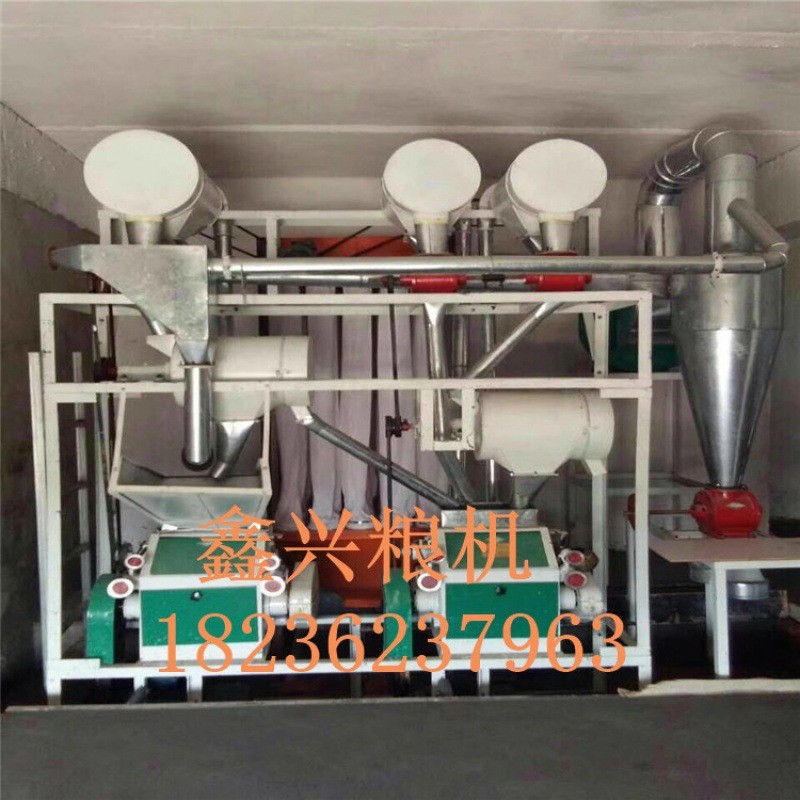 廠家供應優(yōu)質(zhì)小麥面粉機組四臺全自動糧食面粉機械