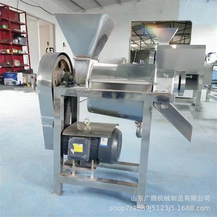 供應不銹鋼螺旋破碎榨汁機 噸級苦瓜黃桃蘆筍商用大型榨汁機械