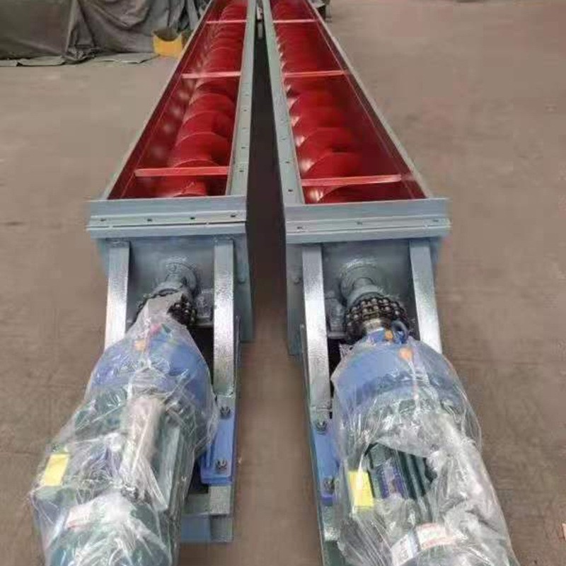 供應絞龍U型螺旋輸送機 絞龍輸送機糧食傳送機管式無軸螺旋輸送機