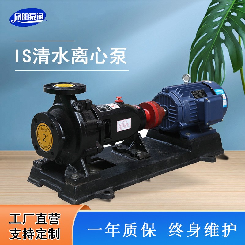 IS臥式清水離心泵農田灌溉柴油機抽水排污工業鍋爐給水循環增壓泵