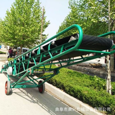 移動(dòng)方管伸縮輸送機(jī)糧食升降輸送皮帶機(jī)爬坡防滑伸縮運(yùn)送機(jī)械廠家
