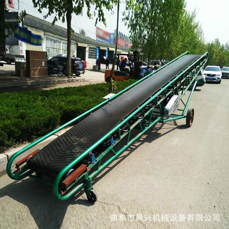 糧食裝車卸車機  晨興機械可升降移動式皮帶輸送機 移動式皮帶機