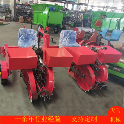 大面積農田高效率蛋白桑移栽機 拖拉機牽引蛋白菊栽苗機 定制出售