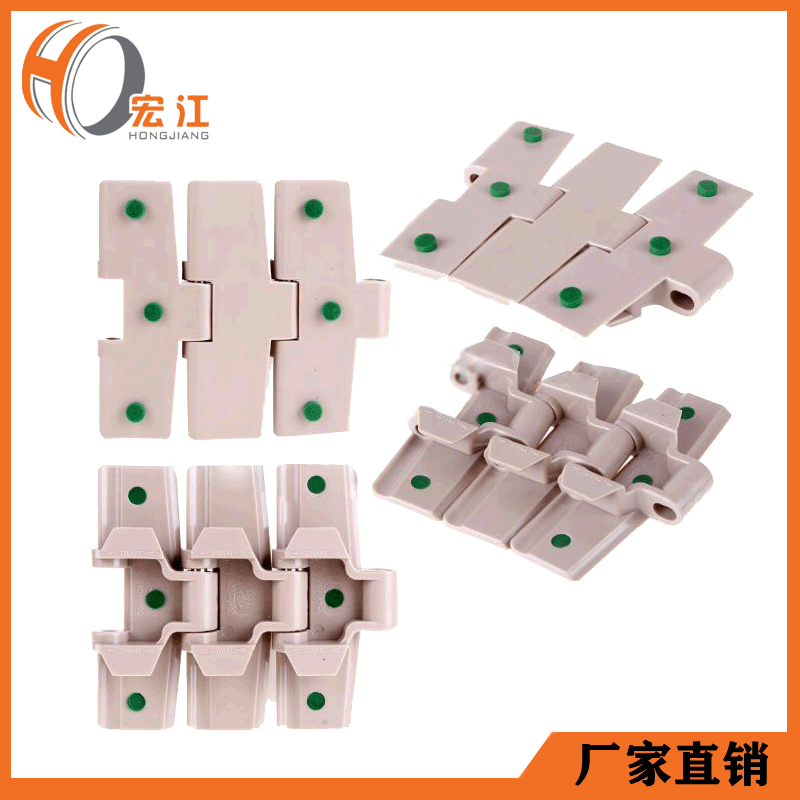廠家直銷輸送機鏈板880平頂帶點膠彎鏈膠粒防滑帶帶翼八腳傳動鏈